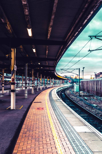 istock Station Platform in the UK 1357772100