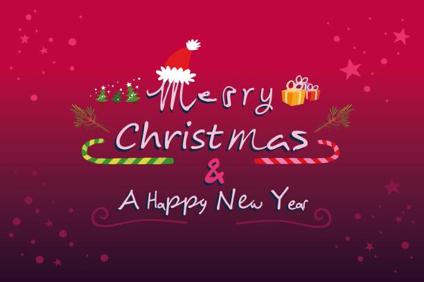istock Merry Christmas And A Happy New Year greeting 1357772137