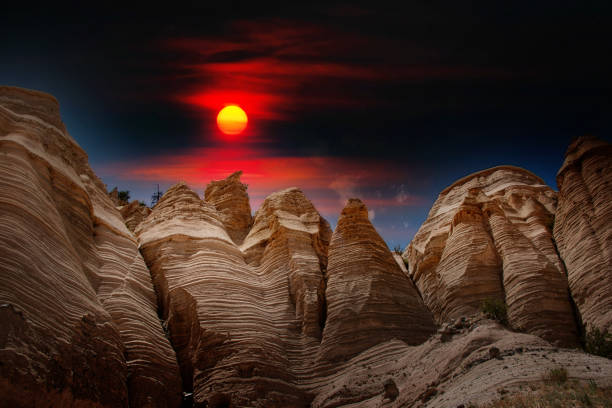 Kasha-Katuwe Tent Rocks Kasha-Katuwe Tent Rocks national park in New Mexico kasha katuwe tent rocks stock pictures, royalty-free photos & images