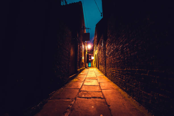 istock Dark alley in York 1357773072