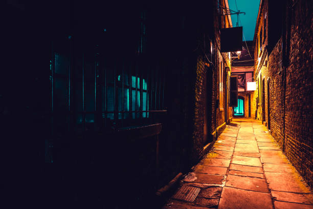 istock Dark alley in York 1357773073