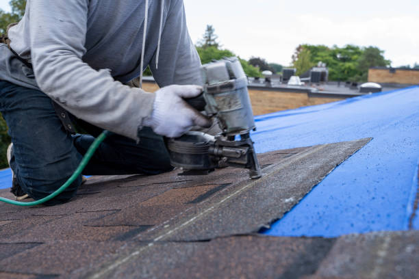 istock Roofers installing new roof on house 1357777459