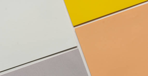 istock Abstract background concept of placement in multi color earth tones paper geometric pattern. 1357777495