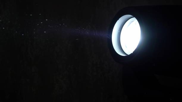 istock Stage light, lighting device, controllable head in a nightclub, disco or concert 1357777520