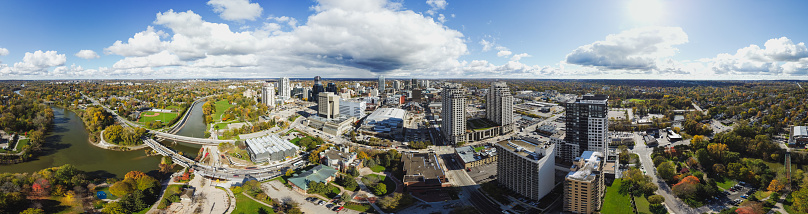 Panoramic View of city view London Ontario，Canada