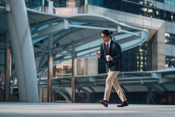 istock Businessman in a hurry 1357791029
