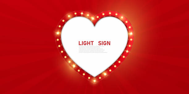 istock Vector illustration of a light frame, a light sign, a festival, an attractive celebration. 1357799395