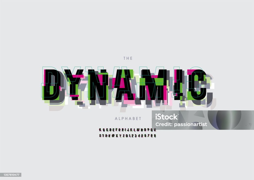 Dynamic Alphabet Stock Illustration - Download Image Now - Abstract ...