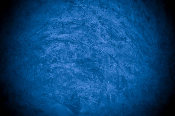 istock Old wall pattern texture cement blue dark abstract  blue color design are light with black gradient background. 1357812310