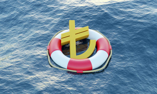 istock Financial rescue and Turkish Lira 1357814206