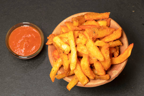 istock Image of sliced potato fry.selective focus 1357816368