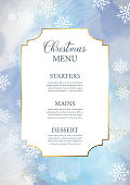 istock Elegant Christmas menu design 1357819510