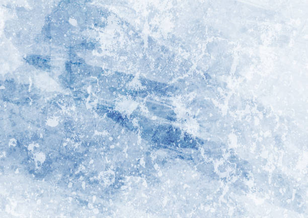 ilustrações, clipart, desenhos animados e ícones de fundo textural de geada de inverno azul - cristal de gelo