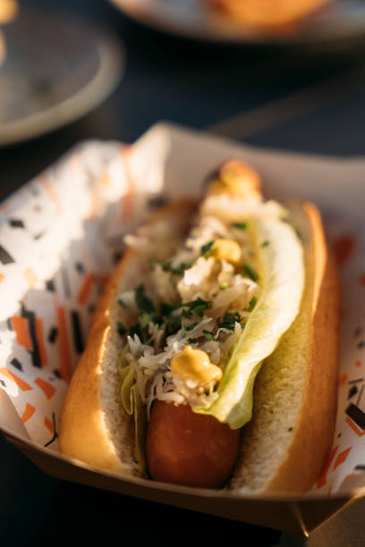 istock Delicious vegan carrot hot dog 1357826452