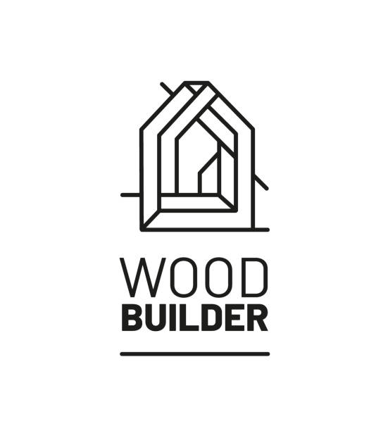 bildbanksillustrationer, clip art samt tecknat material och ikoner med charte graphique, architecte, charpentier, menuisier, artisan, icône, logo, pictos - eco lodge