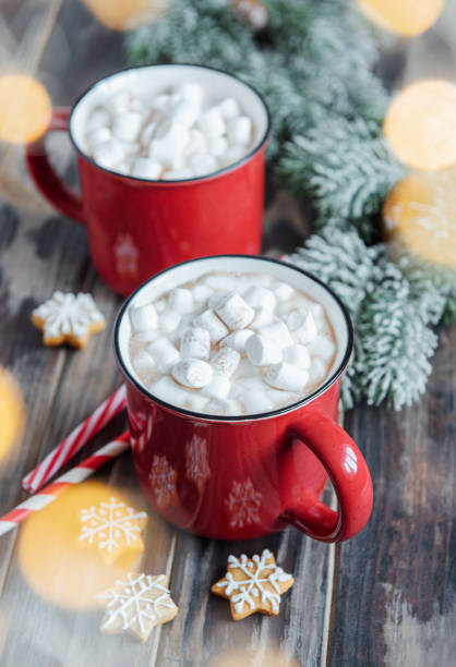 istock Christmas hot cocoa  in the red cup 1357834779