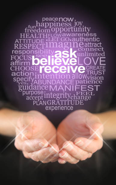istock Ask Believe Receive Word Circle 1357836387