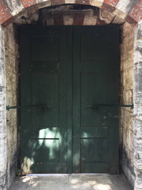 istock Outdoor old door 1357837517