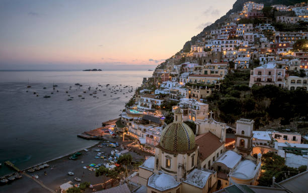 istock Amalfi Coast - Positano town in Italy 1357837986