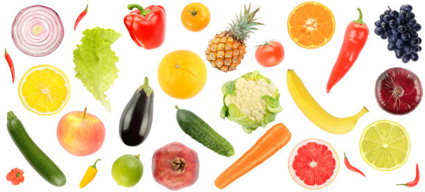 istock Bright healthy fruits and vegetables 1357839526