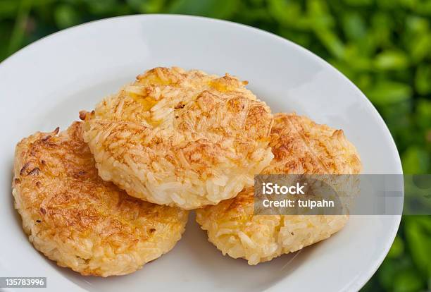 Whole Rice Made Into Balls And Baked Stock Photo - Download Image Now - Circle, East, Egg - Food