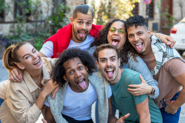 Group of crazy friends