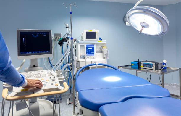istock Preparation for childbirth in the modern delivery room 1357851885