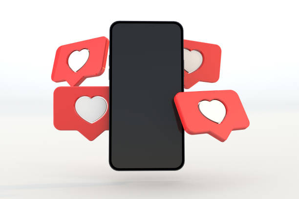 istock smartphone mockup with love icon 1357855889