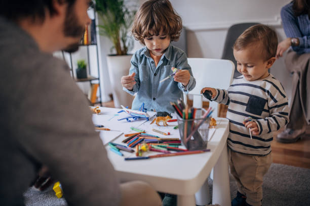 istock Fun in preschool classroom 1357856734