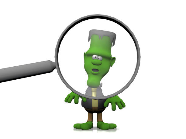 istock frankenstein and the magnifying glass