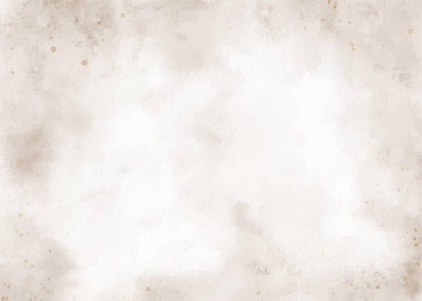갈색 수채화 얼룩이 있는 오래된 텍스처 추상배경 - 세피아 색조 stock illustrations