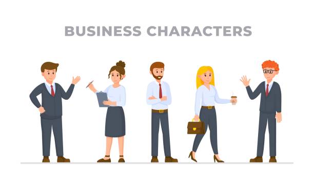 illustrations, cliparts, dessins animés et icônes de illustration vectorielle de gens d’affaires. les employés de bureau se sont réunis pour un entretien d’embauche. - cartoon business meeting coffee