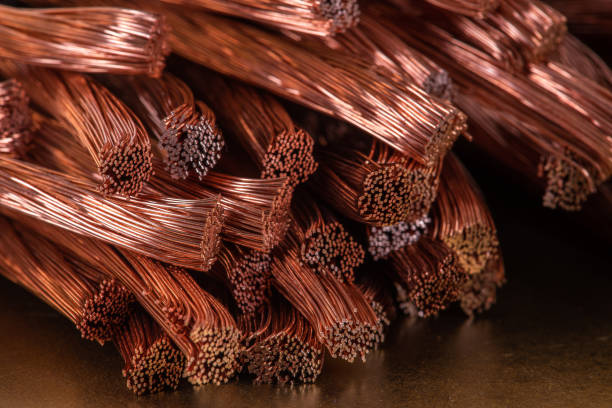 istock Copper wire, raw material energy industry 1357861897