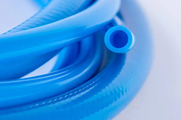 Photo of Pneumatic Air Hose Pipe Tube Closeup