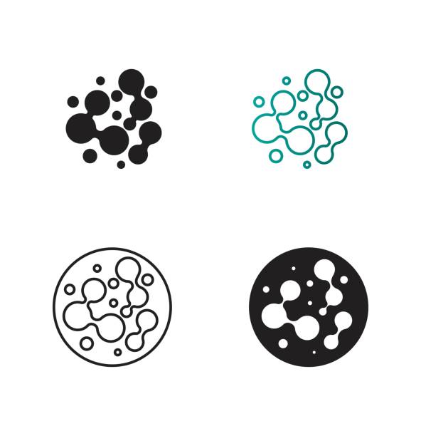 symbol für probiotika-bakterien - mikrobiologie stock-grafiken, -clipart, -cartoons und -symbole