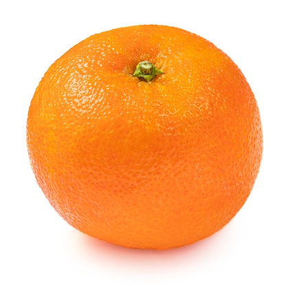 Mandarine orange fruits or tangerines  isolated on white background. Fresh mandarine close up