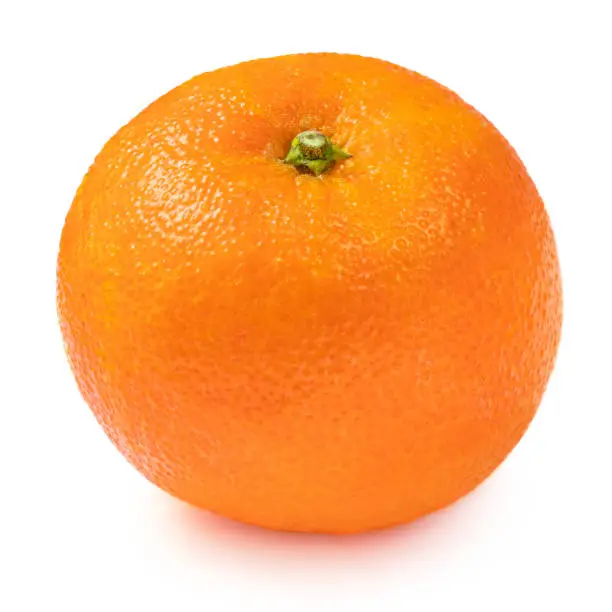 Mandarine orange fruits or tangerines  isolated on white background. Fresh mandarine close up