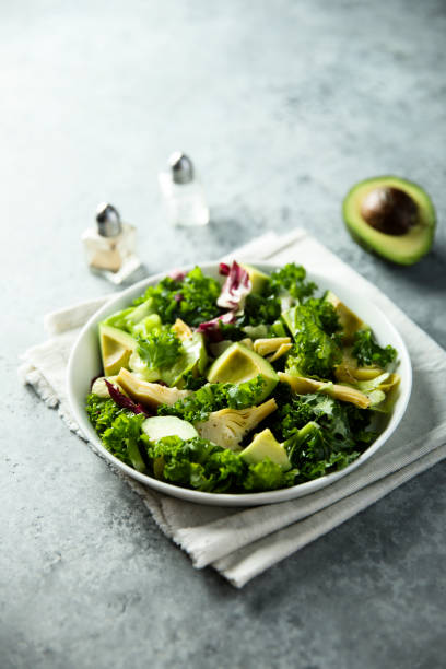 istock Salad with artichoke and avocado 1357864237