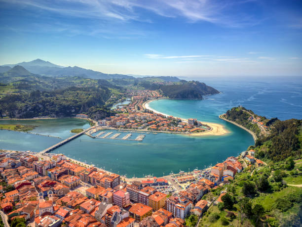istock Aerial view of Ribadesella. 1357864669