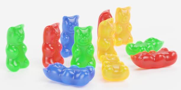 istock Realistic 3D Render of Gummy Bears 1357866804