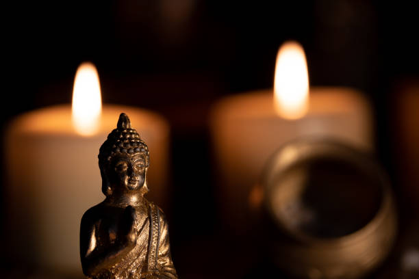 istock image with aromatic candles to meditate 1357868907
