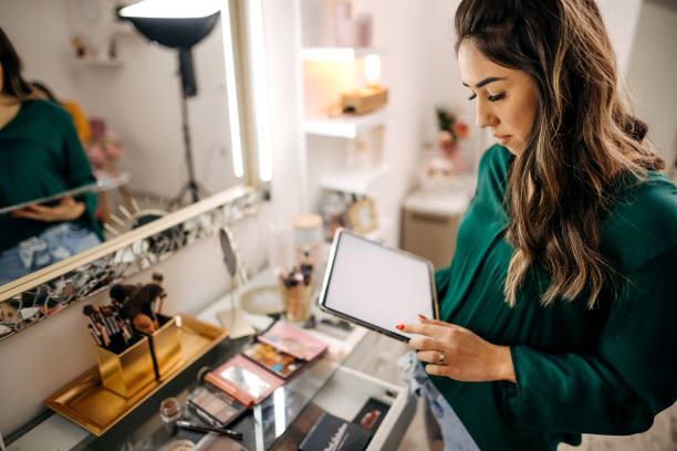 Female makeup artist
