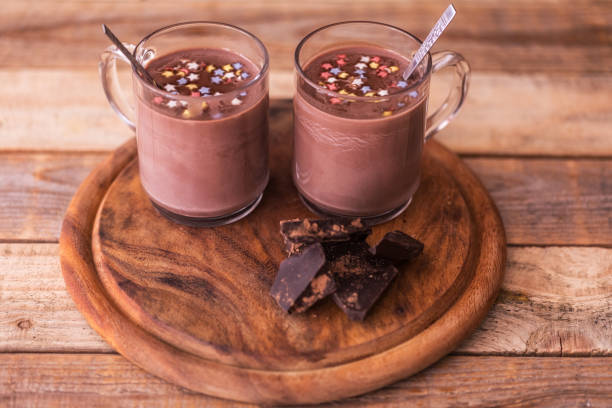 istock Hot chocolate with gingerbread cookies and spices 1357873396