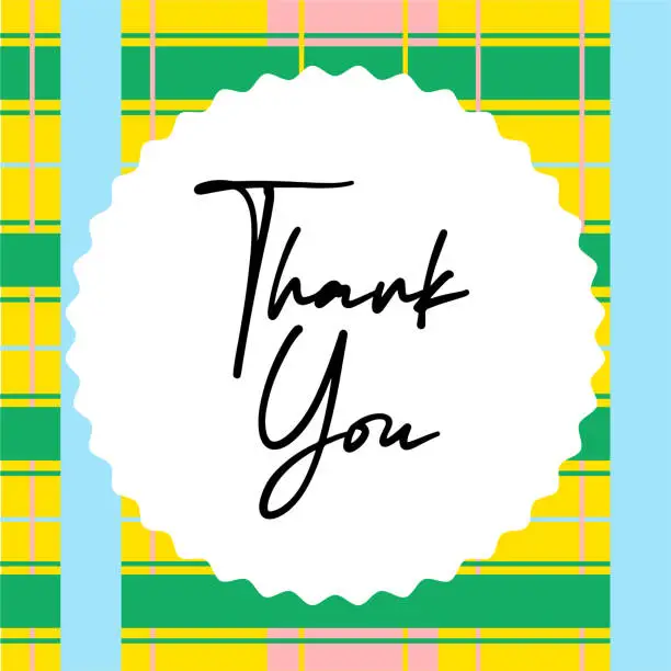Vector illustration of Thank You Background