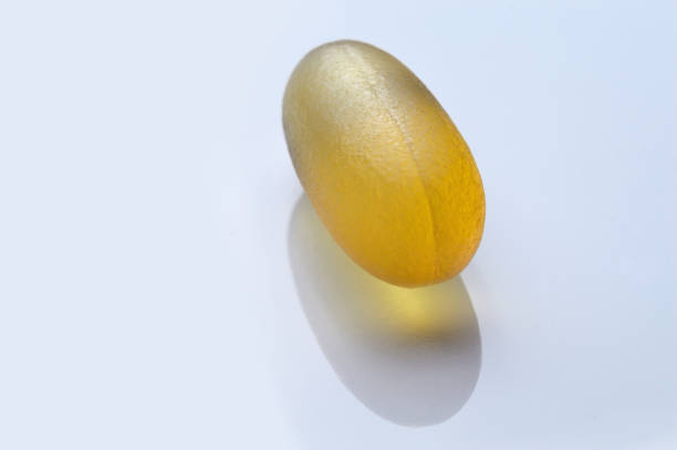 istock Omega 3 Fish Oil Supplement Capsules on a White Background. 1357878486