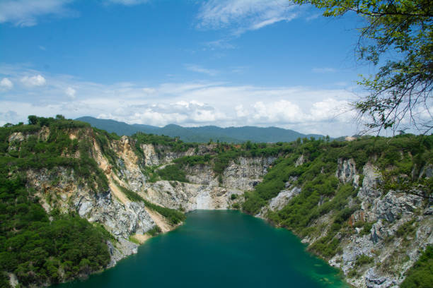 istock green water lake on limestone mountains 1357885359