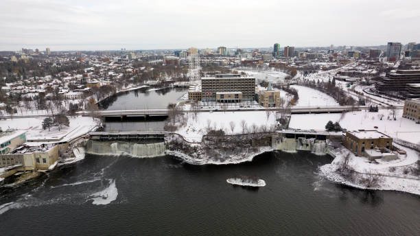 istock Rideau Falls in snow 1357888619