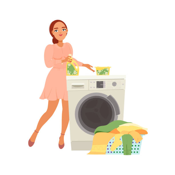 40+ Laundromat Friends Stock Illustrations, Royalty-Free Vector ...