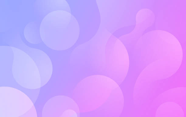 tło abstrakcyjnego gradientu obiektów blob - purpurowy stock illustrations