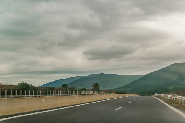 istock Empty Landscpe Highway, Peloponnese, Greece 1357896090